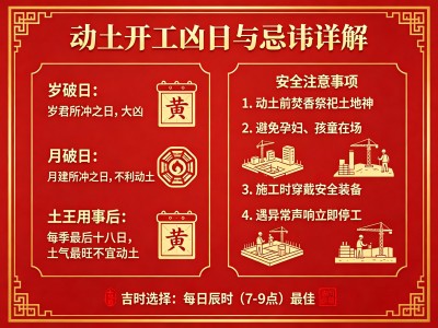 动土禁忌事项
